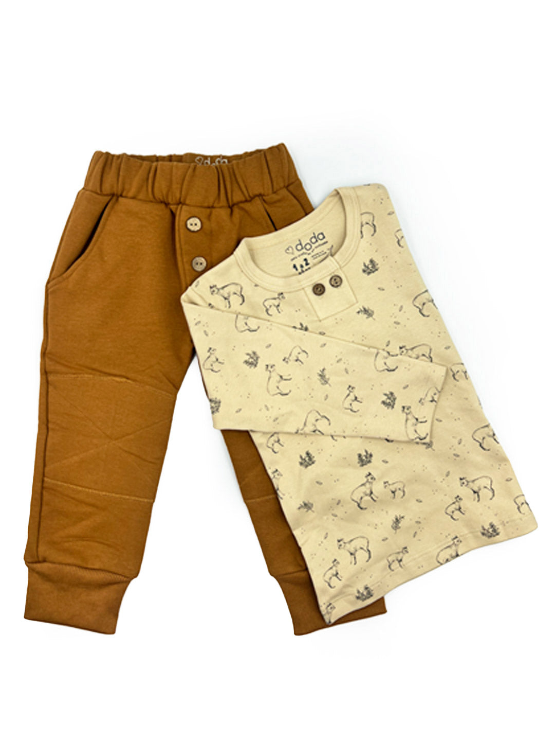 PACK JOGGER CAMEL /  POLERA PUDU BEIGE