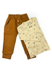 PACK JOGGER CAMEL /  POLERA PUDU BEIGE