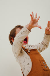 PACK JARDINERA CAMEL / POLERA PUDU