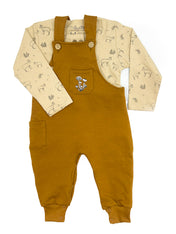 PACK JARDINERA CAMEL / POLERA PUDU