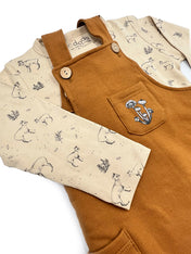 PACK JARDINERA CAMEL / POLERA PUDU