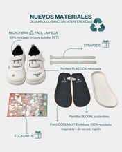 SUKI SCHOOL ♻️  PUNTERA PLÁSTICA REFORZADA (velcro extra gris y stickers de 🎁)