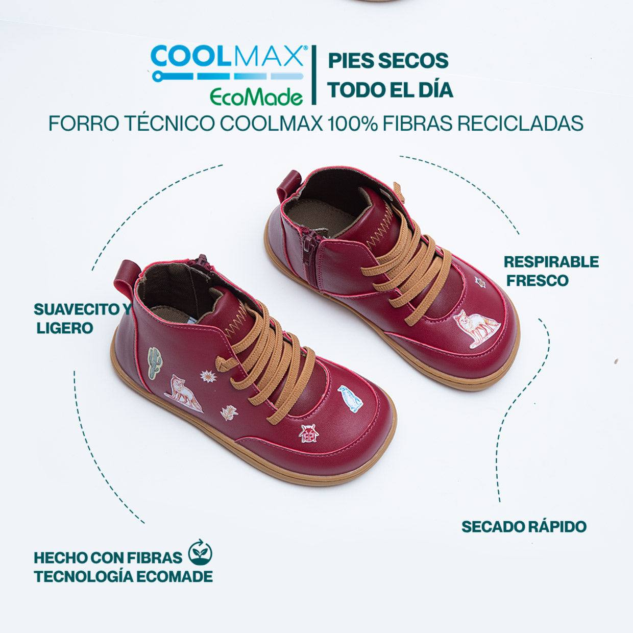 RUMI TINTO | BOTÍN BAREFOOT KIDS (stickers 🎁)