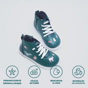 RUMI VERDE | BOTÍN BAREFOOT KIDS (stickers 🎁)