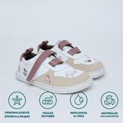 SUKI ARENA | ZAPATILLA BAREFOOT KIDS (velcros extra en tinto + stickers de 🎁)