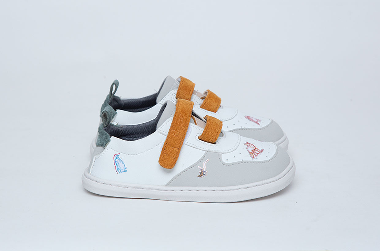SUKI GRIS (velcro extra mostaza y stickers de 🎁)
