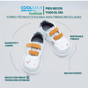 SUKI GRIS | ZAPATILLA BAREFOOT KIDS (velcros extra en mostaza + stickers de 🎁)