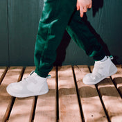 TAKU GRIS | BOTÍN BAREFOOT KIDS (velcros extra en verde + stickers de 🎁)