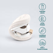 FILI BLANCA (velcro extra beige y stickers de 🎁)