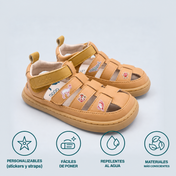FILI CAMEL (velcro extra amarillo, plantilla y stickers 🎁)