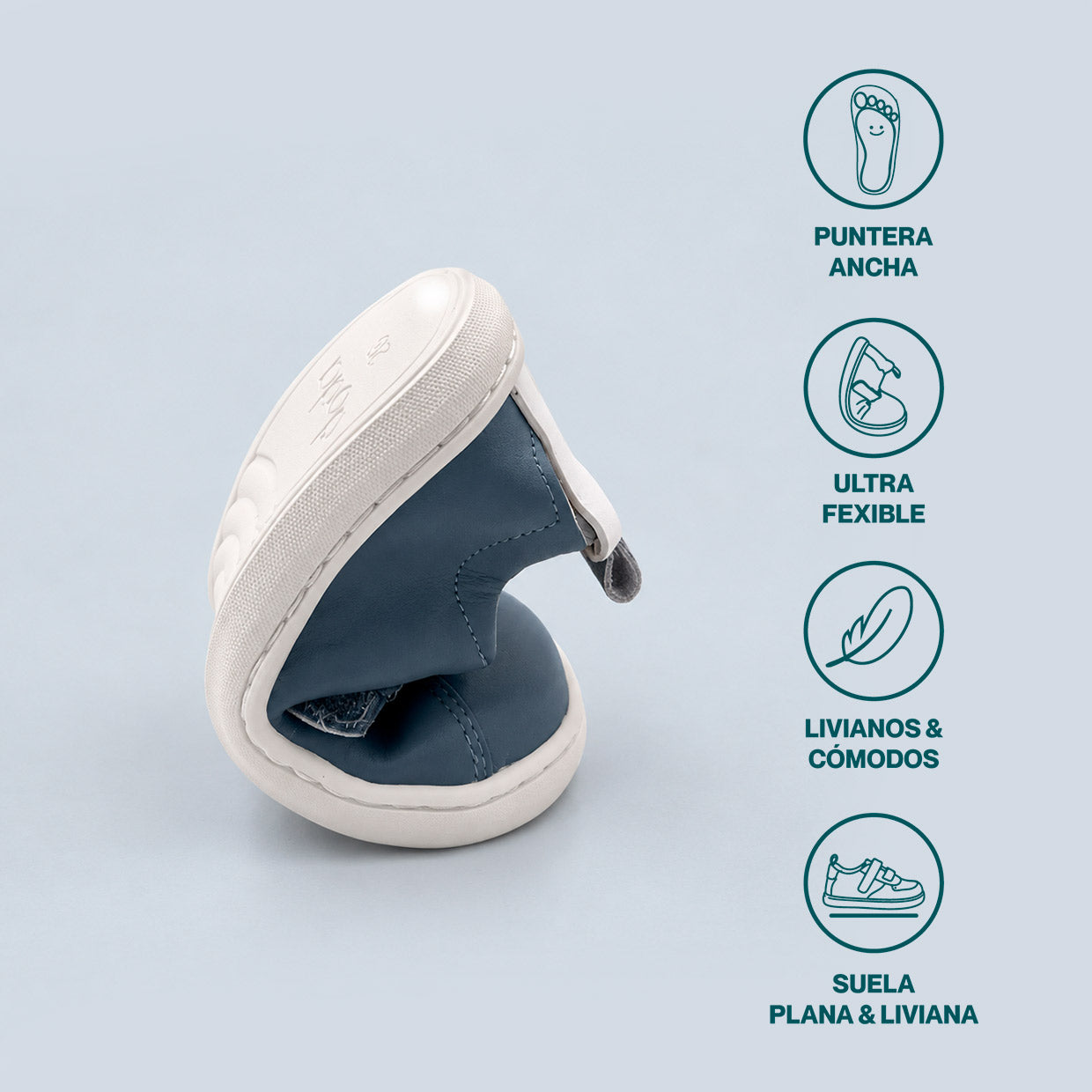 LILO NAVY | ZAPATILLA BAREFOOT NIÑOS (stickers y plantillas 🎁)