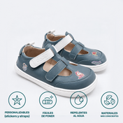 NITO NAVY (velcro extra blanco, plantilla y stickers 🎁)